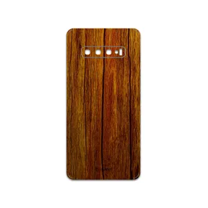 MAHOOT Orange-Wood Cover Sticker for Samsung Galaxy S10 Plus