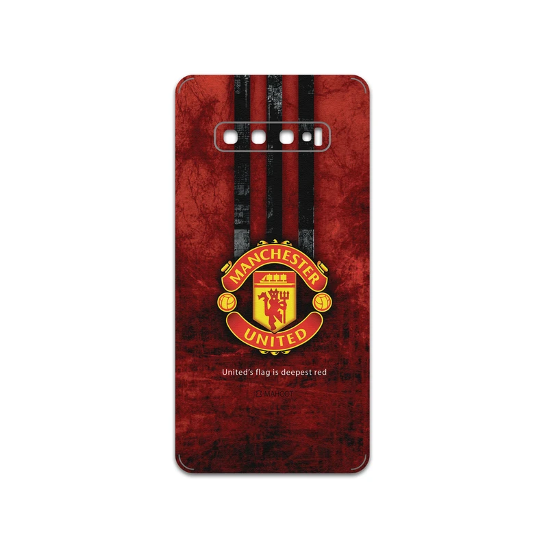 برچسب پوششی ماهوت مدل Manchester-United-FC مناسب برای گوشی موبایل سامسونگ Galaxy S10 Plus