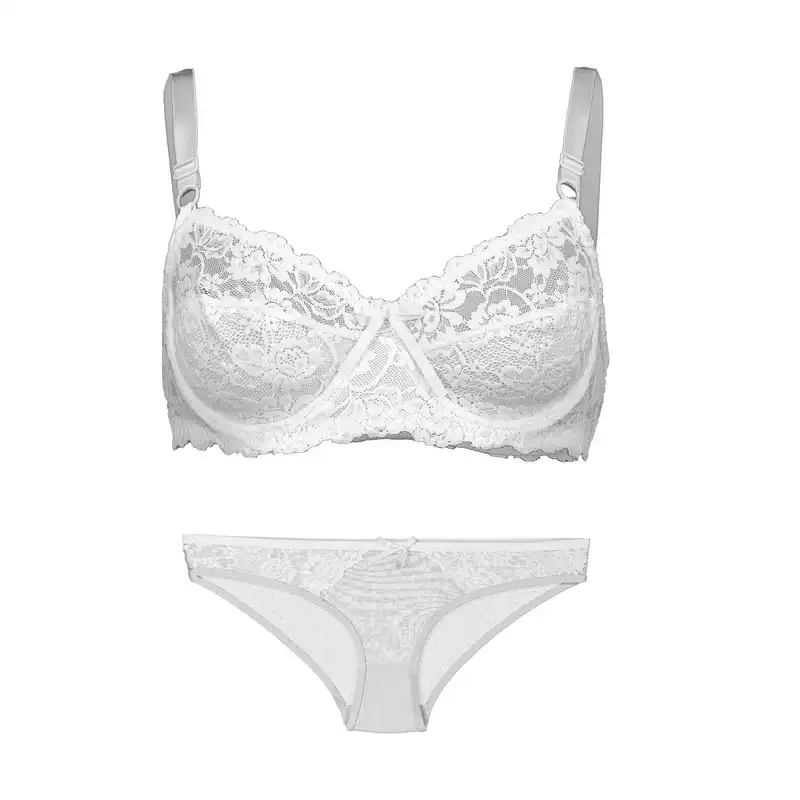 ست شورت و سوتین زنانه مدل کارینا کد 01 رنگ سفید