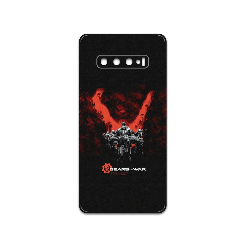 برچسب پوششی ماهوت مدل GEARS-OF-WAR-Game مناسب برای گوشی موبایل سامسونگ Galaxy S10 Plus