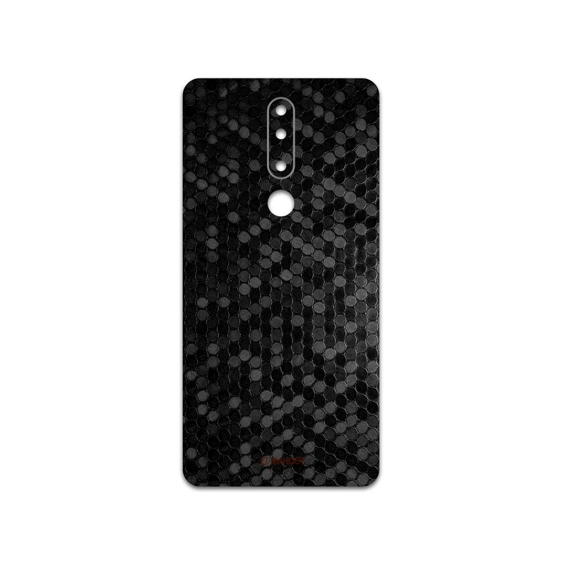 برچسب پوششی ماهوت مدل Honey-Comb-Circle مناسب برای گوشی موبایل نوکیا 3.1 Plus