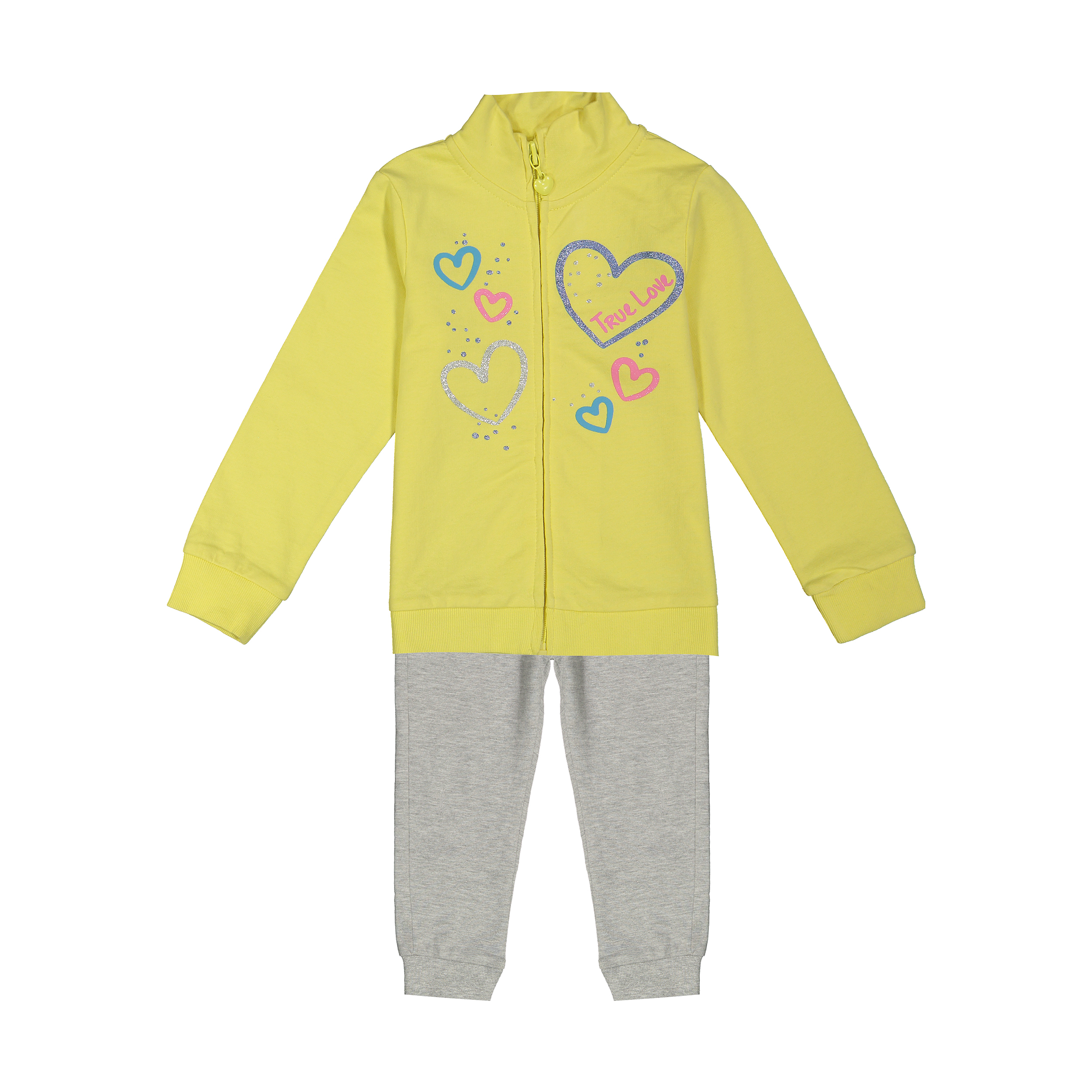 ست سویشرت و شلوار نوزادی دخترانه او وی اس مدل 000161224-YELLOW