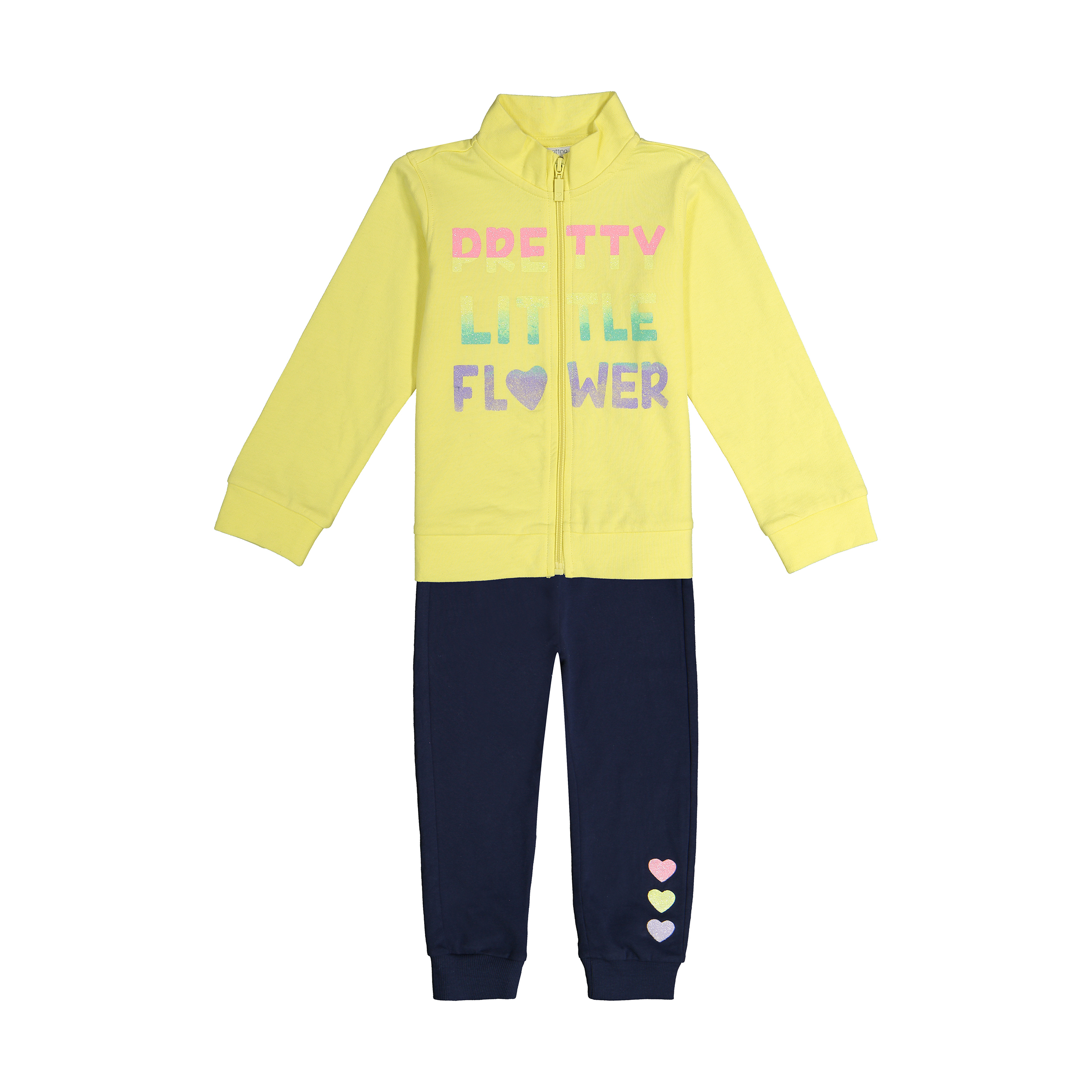 ست سویشرت و شلوار نوزادی دخترانه او وی اس مدل 000169983-YELLOW