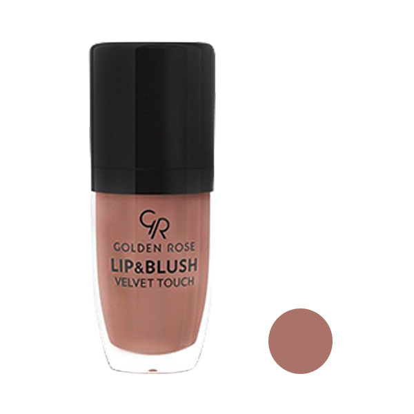 رژلب و رژگونه مایع گلدن رز مدل Velvet Touch شماره 05