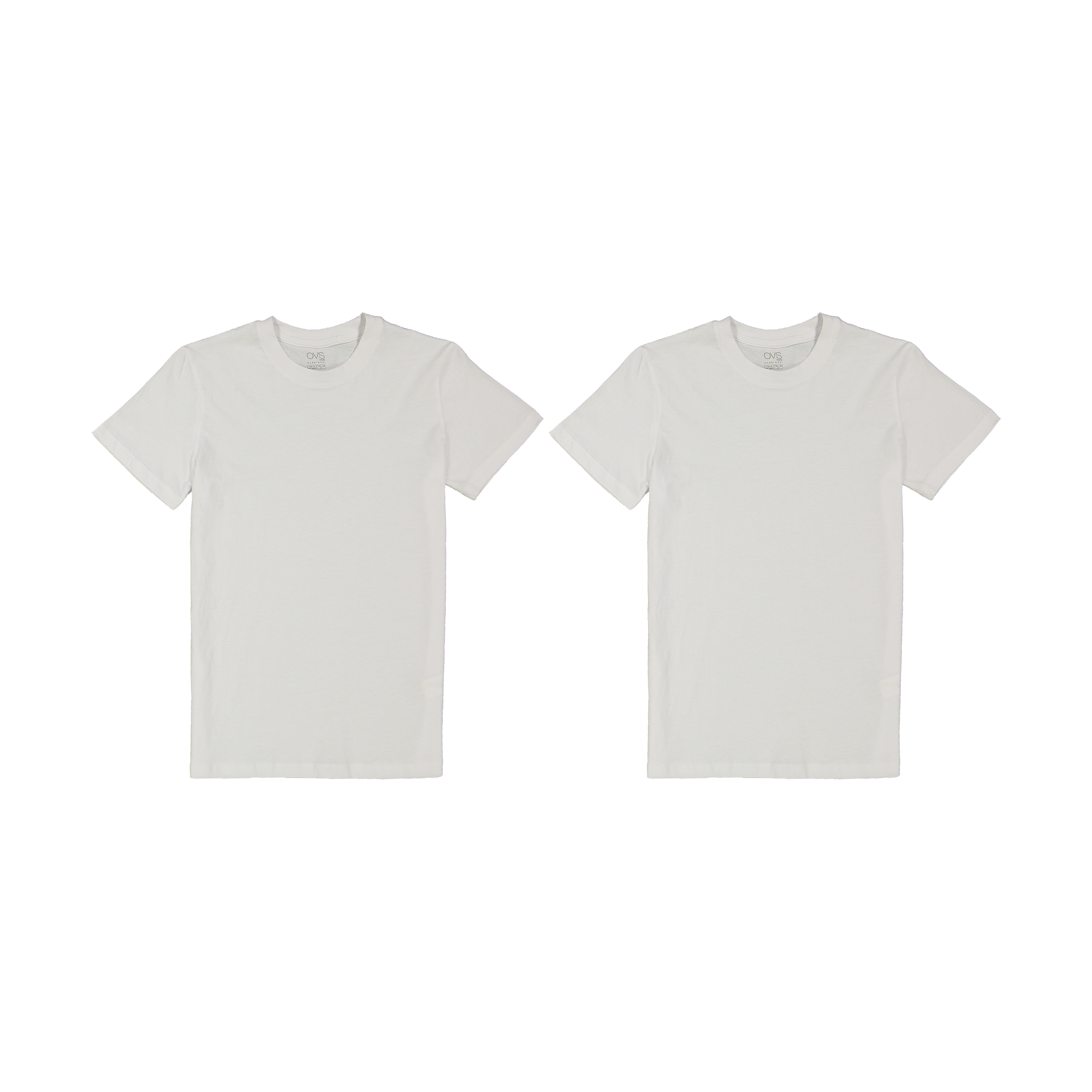 تی شرت پسرانه او وی اس مدل 000171042-WHITE بسته 2 عددی