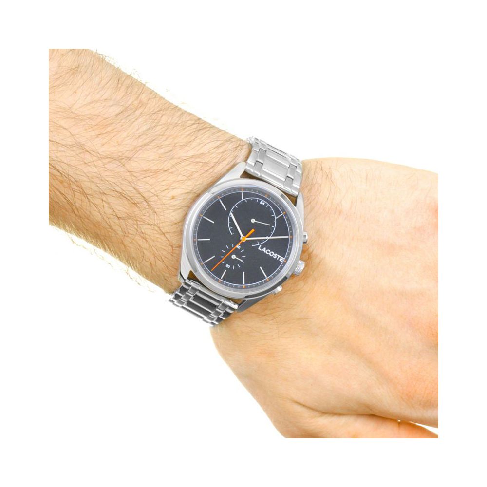 ساعت مچی عقربه ای مردانه لاگوست مدل 2010918 - نقره ای - 4