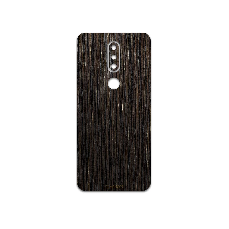 برچسب پوششی ماهوت مدل Dark-Gold-Stripes-Wood مناسب برای گوشی موبایل نوکیا 7.1