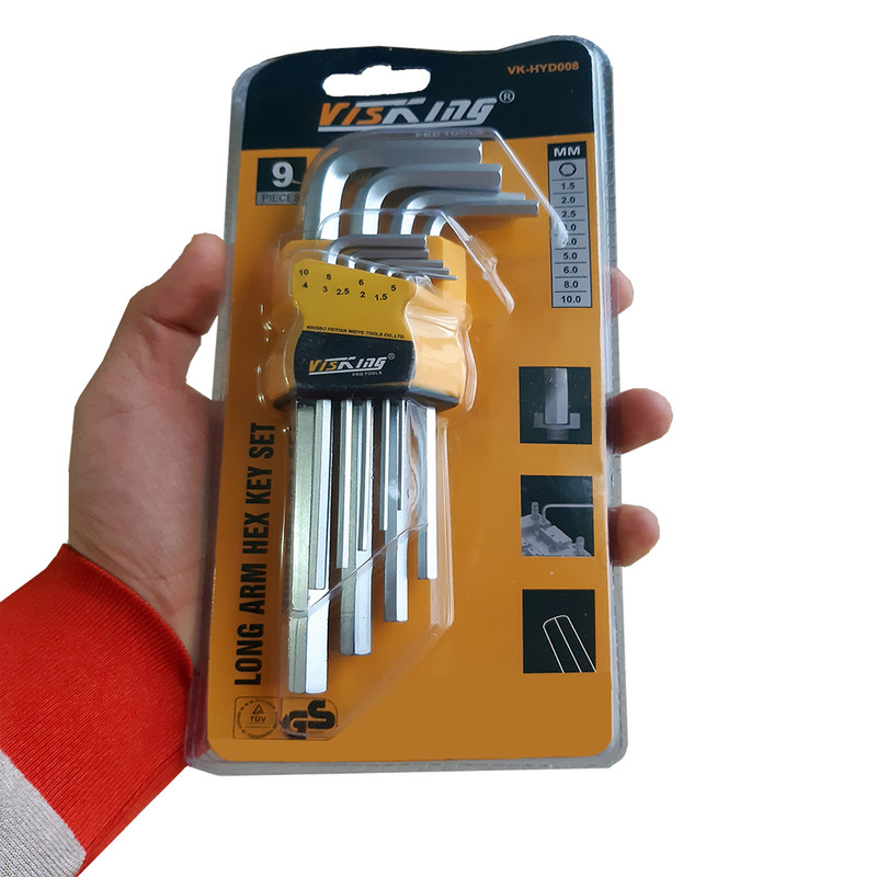 مجموعه 9 عددی آچار آلن ویسکینگ مدل AZ-960