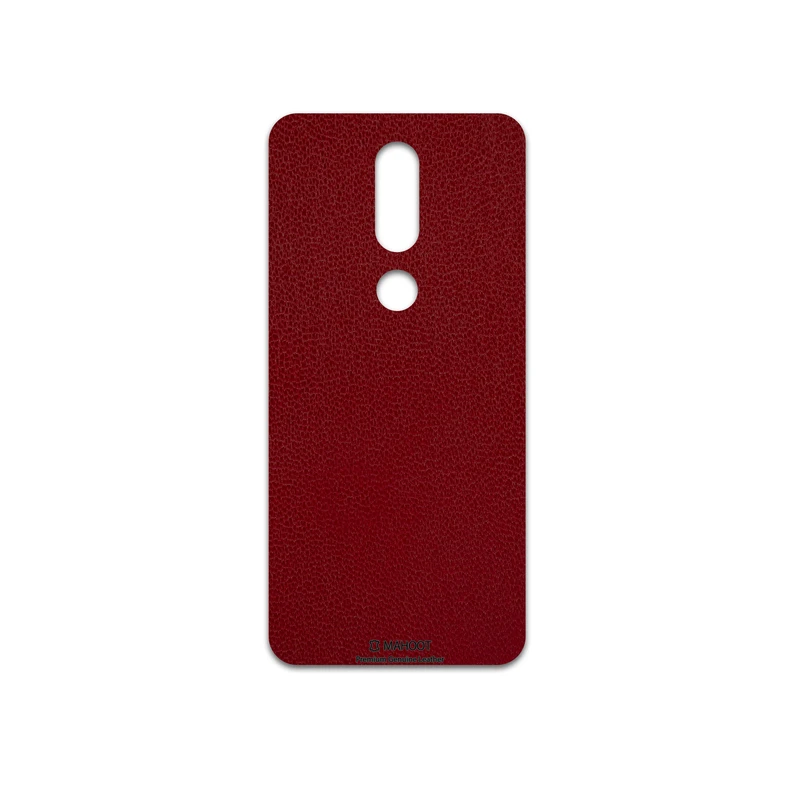 برچسب پوششی ماهوت مدل Red-Leather مناسب برای گوشی موبایل نوکیا 7.1