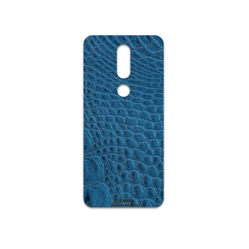 برچسب پوششی ماهوت مدل Blue-Crocodile-Leather مناسب برای گوشی موبایل نوکیا 7.1