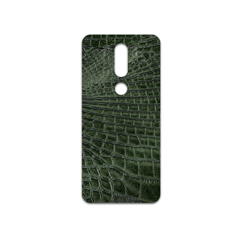 برچسب پوششی ماهوت مدل Green-Crocodile-Leather مناسب برای گوشی موبایل نوکیا 7.1