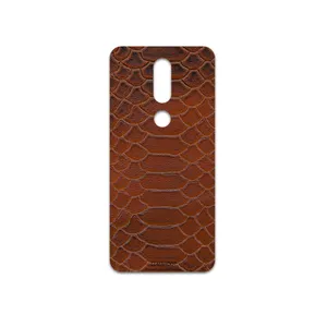 MAHOOT Brown-Snake-Leather Cover Sticker for Nokia 7.1