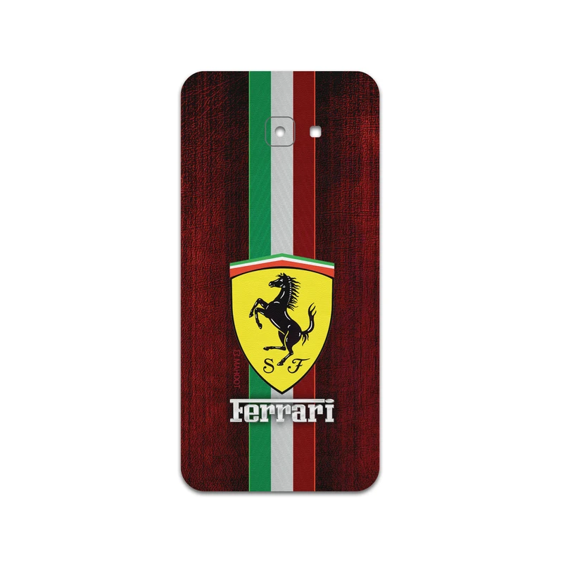 برچسب پوششی ماهوت مدل Ferrari مناسب برای گوشی موبایل سامسونگ Galaxy J4 Core