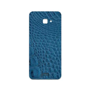 MAHOOT Blue-Crocodile-Leather Cover Sticker for Samsung Galaxy J4 Core