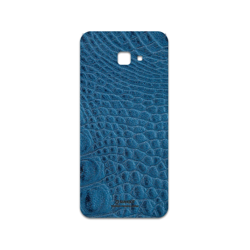 برچسب پوششی ماهوت مدل Blue-Crocodile-Leather مناسب برای گوشی موبایل سامسونگ Galaxy J4 Core