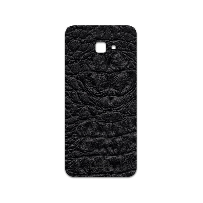 برچسب پوششی ماهوت مدل Black-Crocodile-Leather مناسب برای گوشی موبایل سامسونگ Galaxy J4 Core