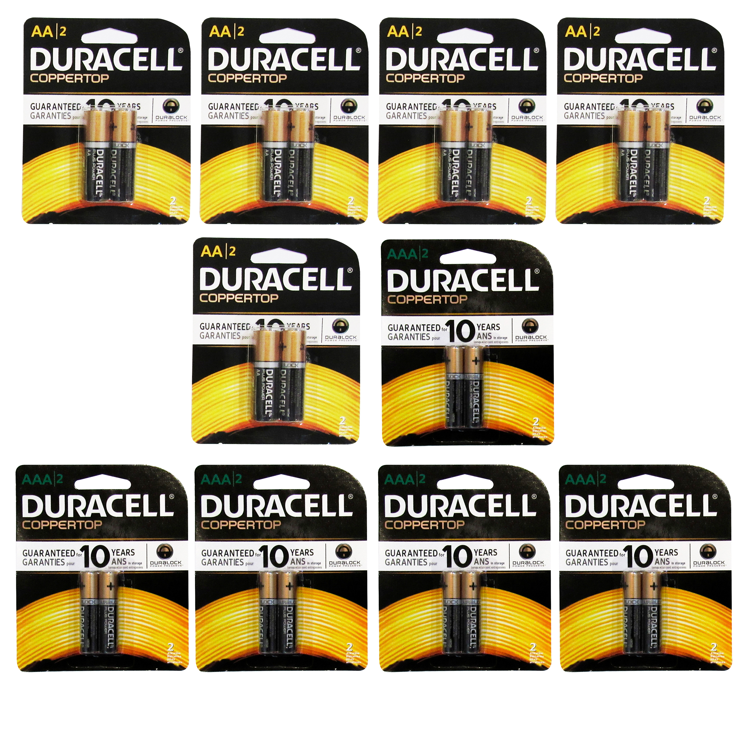 باتری قلمی و نیم قلمی دوراسل مدل Plus Power Coppertop مجموعه 20 عددی