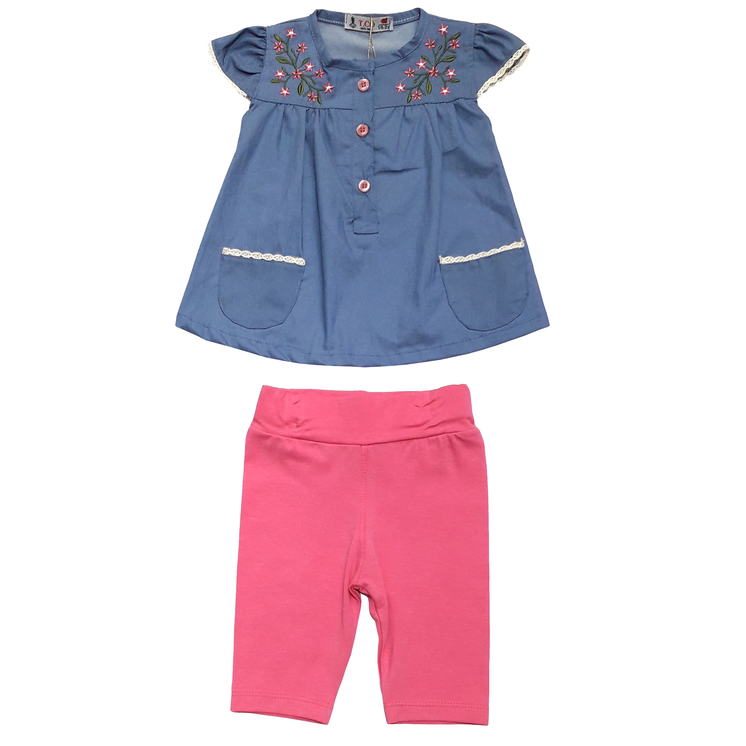 ست بلوز و شلوار نوزادی دخترانه مدل 5012