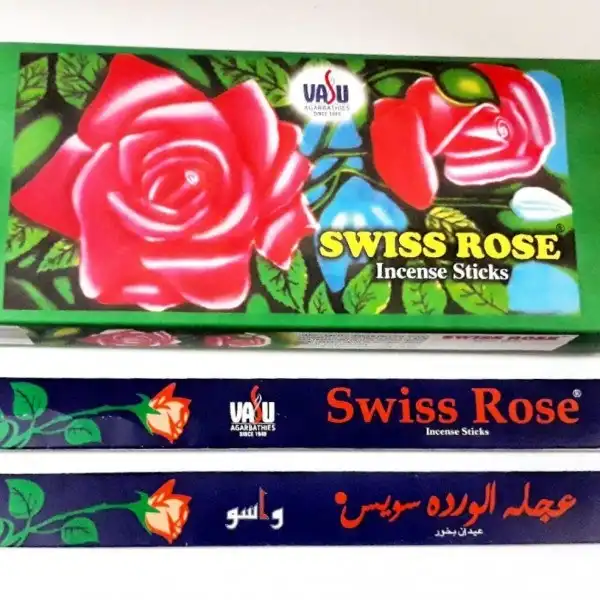 عود خوشبو کننده واسو مدل Swiss Rose