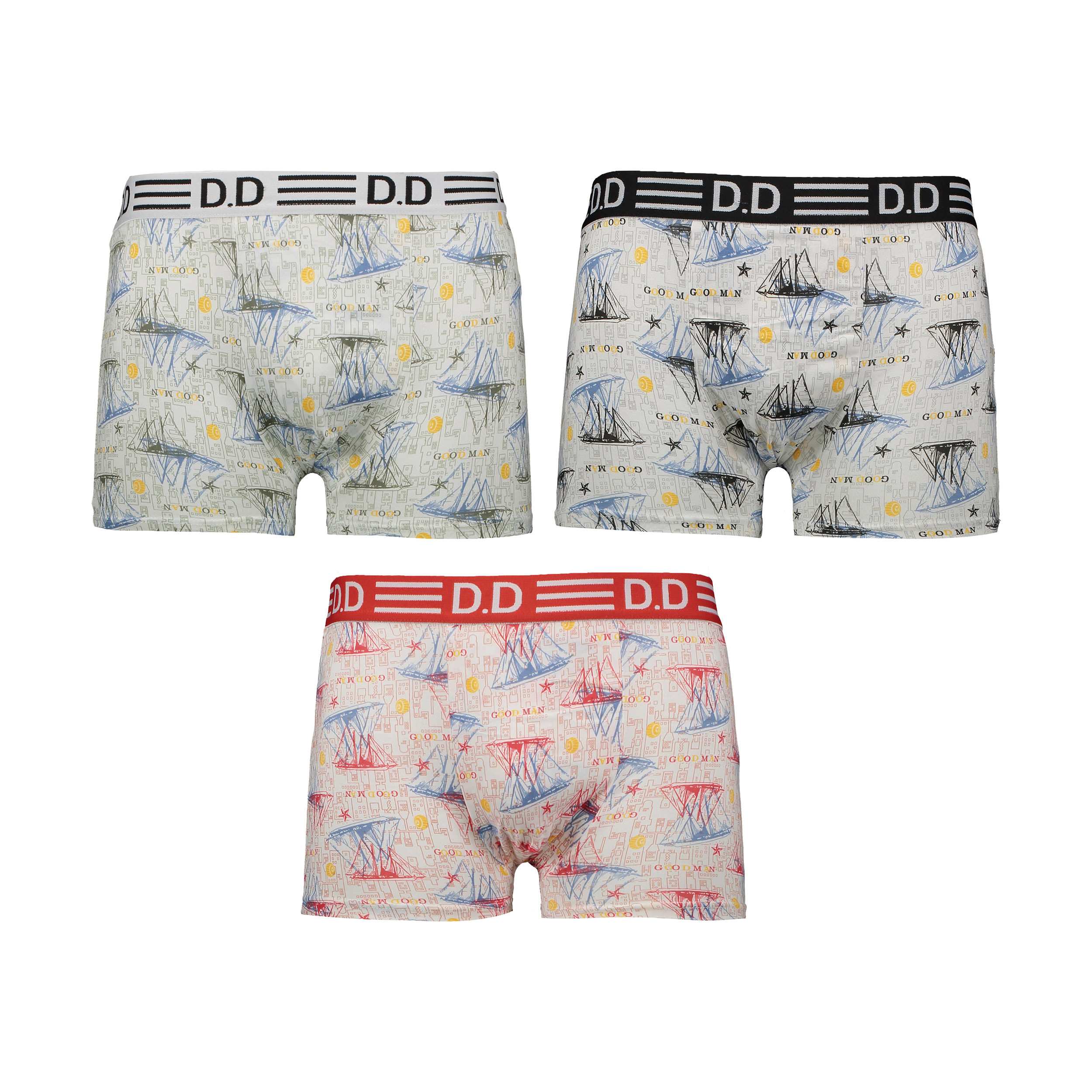 شورت مردانه کد AS014 مجموعه 3 عددی