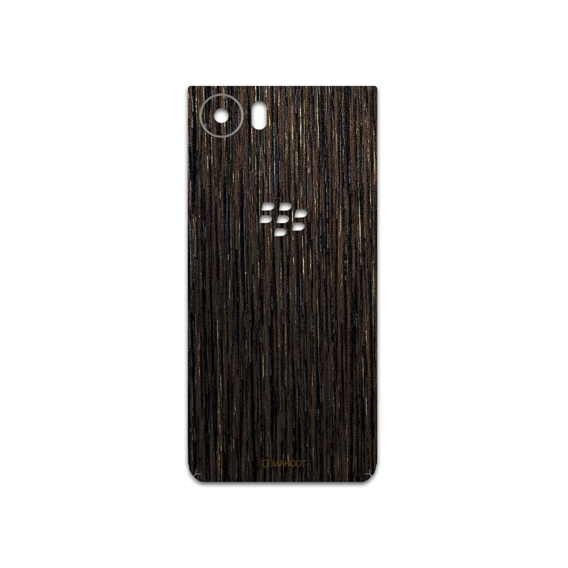 برچسب پوششی ماهوت مدل Dark-Gold-Stripes-Wood مناسب برای گوشی موبایل بلک بری Keyone-DTEK70