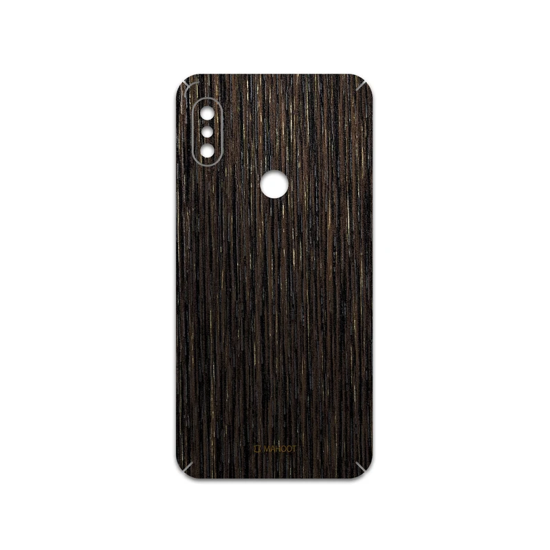 برچسب پوششی ماهوت مدل Dark-Gold-Stripes-Wood مناسب برای گوشی موبایل شیائومی Redmi Note 6 Pro