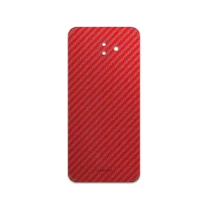 MAHOOT Red-Fiber Cover Sticker for Samsung Galaxy J6 Plus