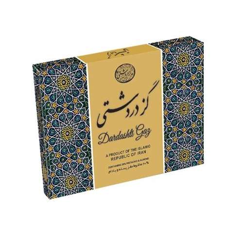 گز لقمه 20 درصد مخلوط پسته و بادام دردشتی - 400 گرم
