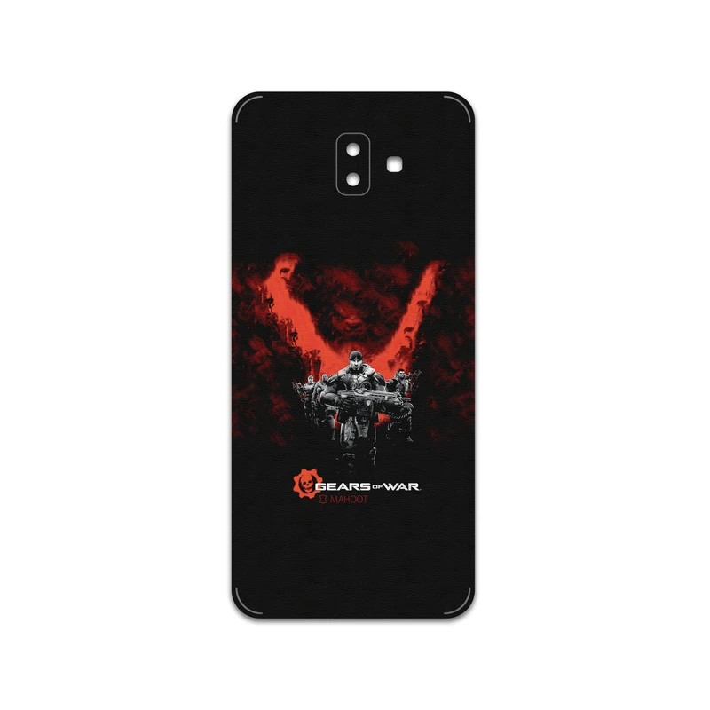 برچسب پوششی ماهوت مدل GEARS-OF-WAR-Game مناسب برای گوشی موبایل سامسونگ Galaxy J6 Plus