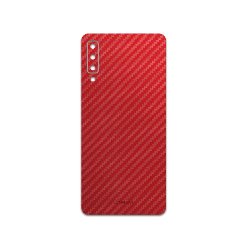 برچسب پوششی ماهوت مدل Red-Fiber مناسب برای گوشی موبایل سامسونگ Galaxy A7 2018