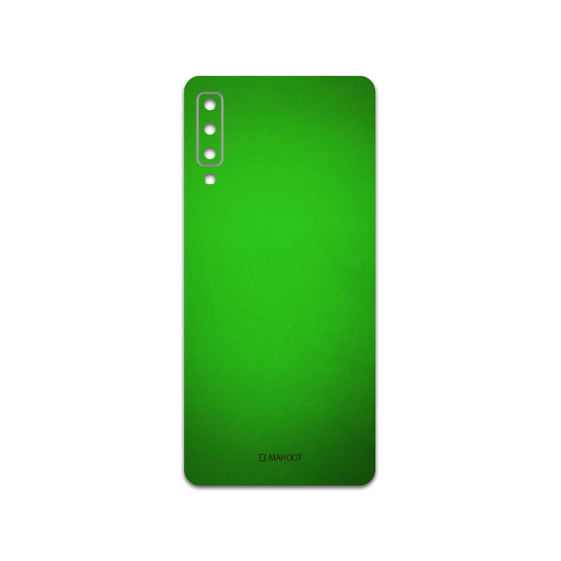 برچسب پوششی ماهوت مدل Metallic-Green مناسب برای گوشی موبایل سامسونگ Galaxy A7 2018