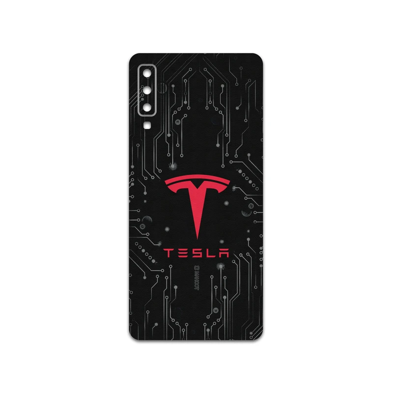 برچسب پوششی ماهوت مدل TESLA-Motors مناسب برای گوشی موبایل سامسونگ Galaxy A7 2018