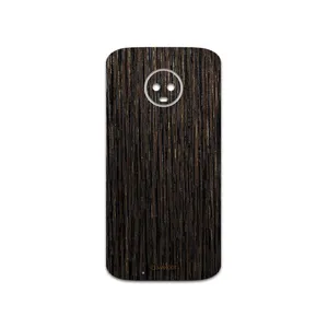 MAHOOT Dark-Gold-Stripes-Wood Cover Sticker for motorola Moto G6