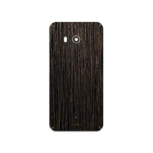 MAHOOT Dark-Gold-Stripes-Wood Cover Sticker for htc U11