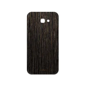 MAHOOT Dark-Gold-Stripes-Wood Cover Sticker for Samsung Galaxy A7 2017