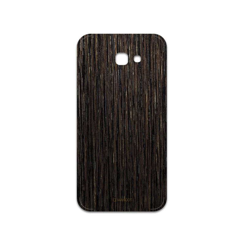 برچسب پوششی ماهوت مدل Dark-Gold-Stripes-Wood مناسب برای گوشی موبایل سامسونگ Galaxy A7 2017