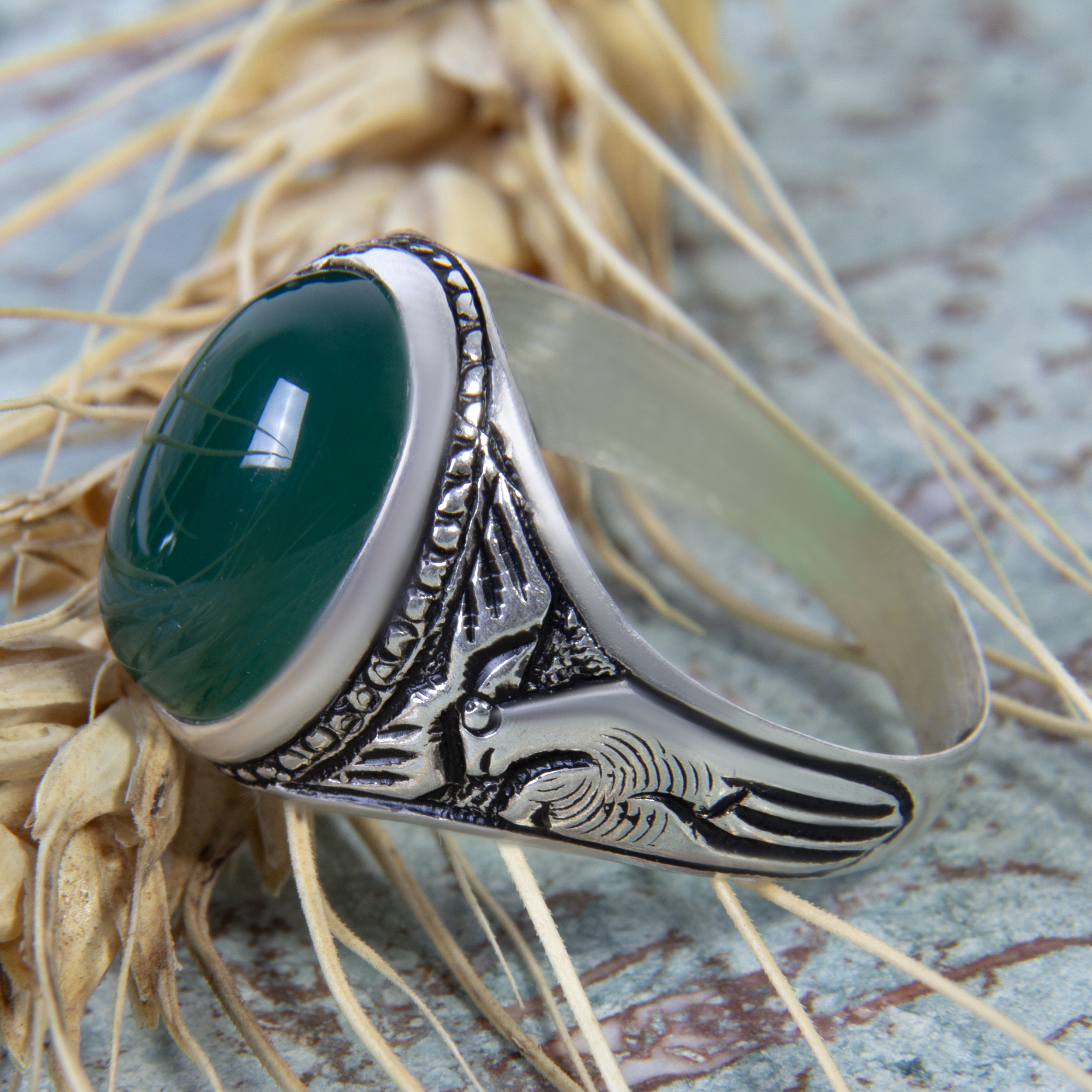  انگشتر نقره مردانه بازرگانی میلادی کد  AM_040