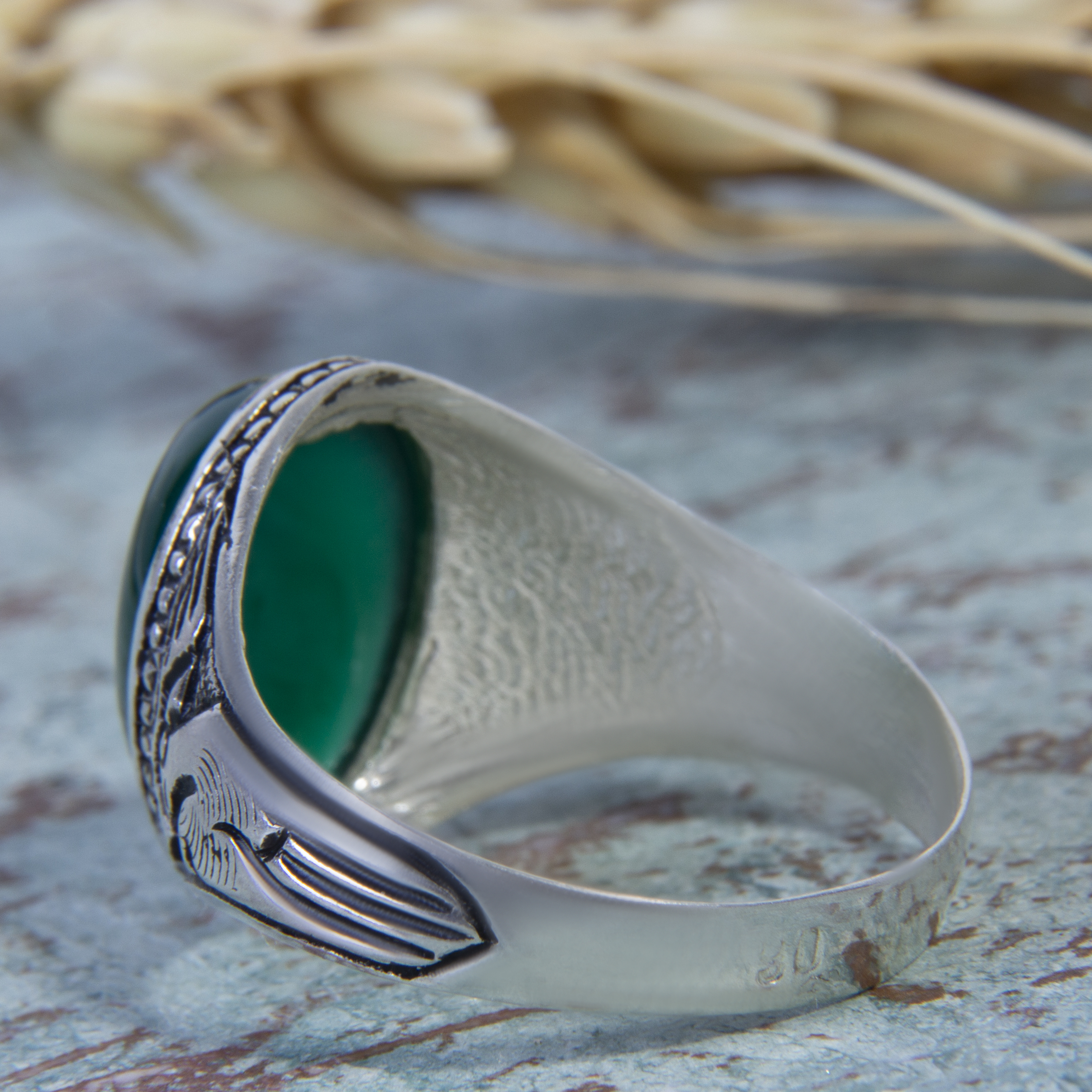  انگشتر نقره مردانه بازرگانی میلادی کد  AM_040