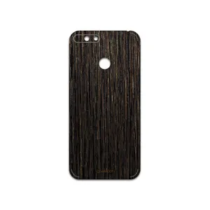 MAHOOT Dark-Gold-Stripes-Wood Cover Sticker for Huawei Y6 Prime 2018