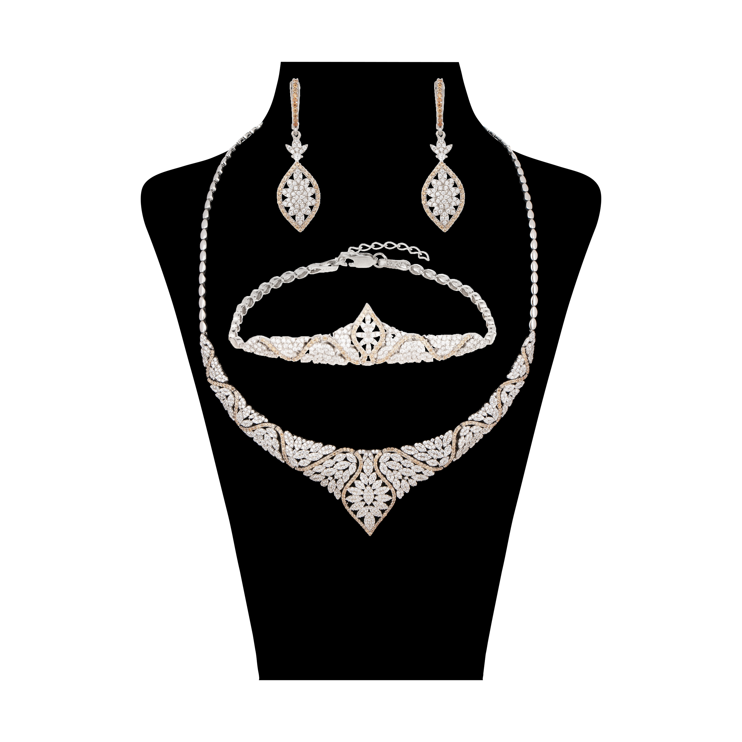 ست نقره زنانه سینانر کد SN-R003