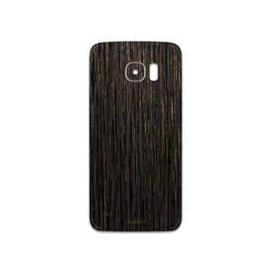 MAHOOT Dark-Gold-Stripes-Wood Cover Sticker for Samsung Galaxy S7 Edge