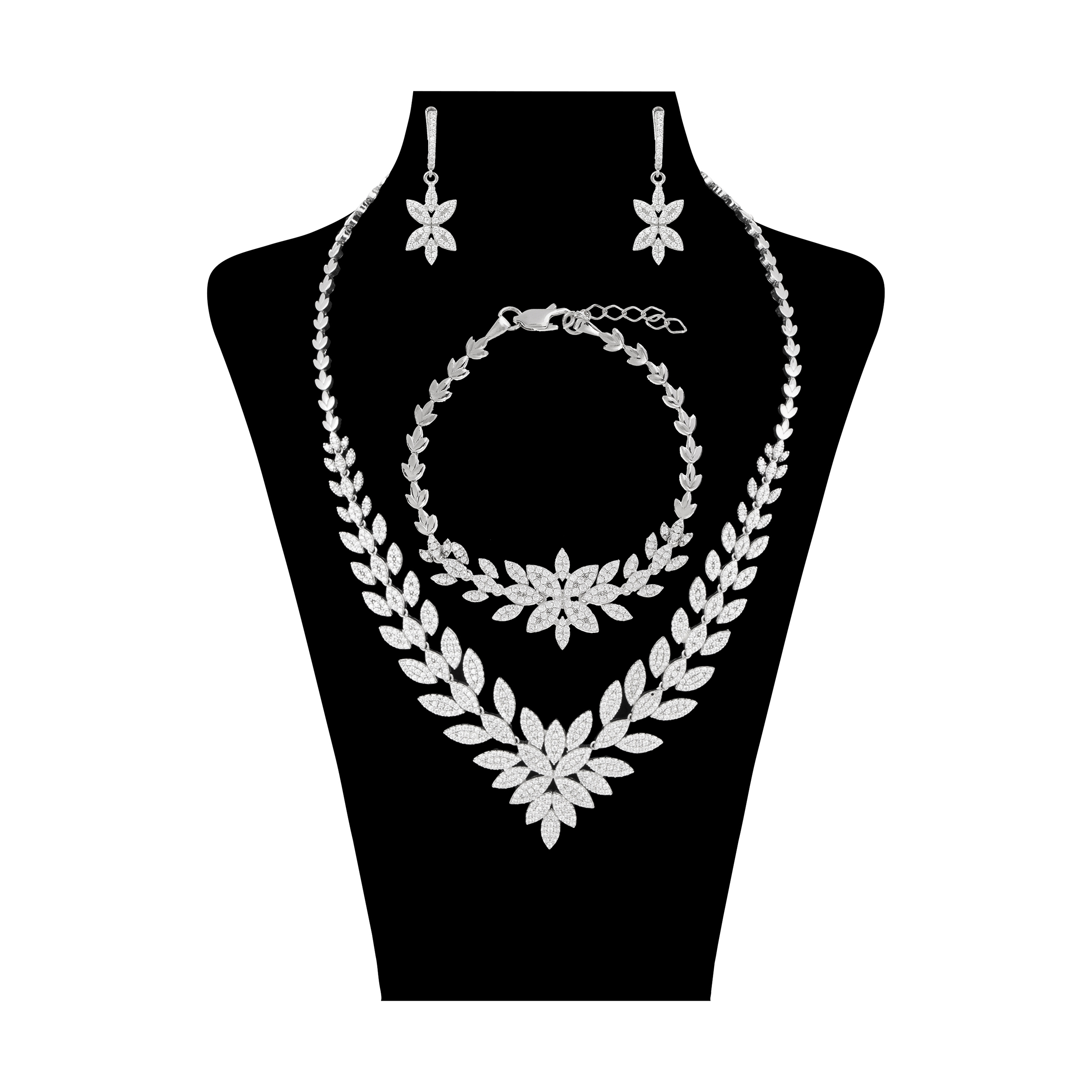 نیم ست نقره زنانه سینانر کد SN-R0020