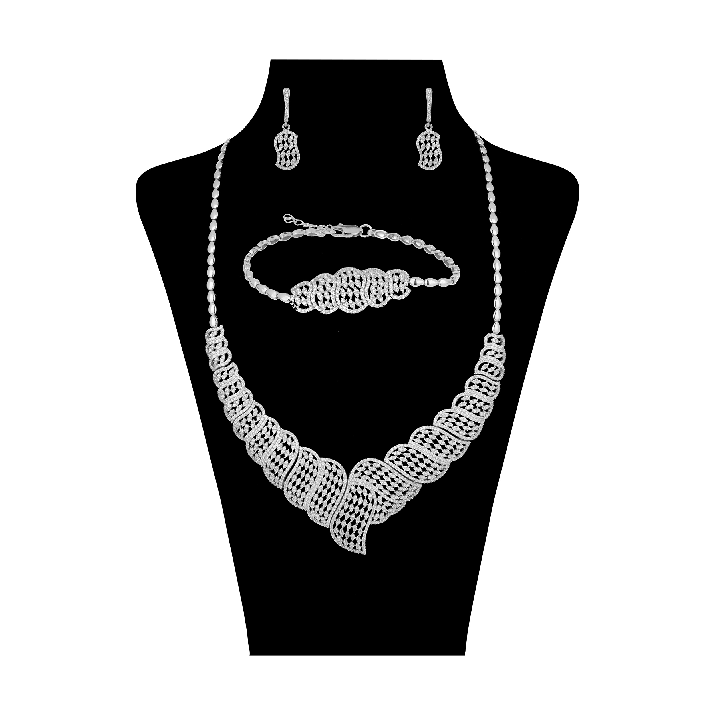 ست نقره زنانه سینانر کد SN-R0022