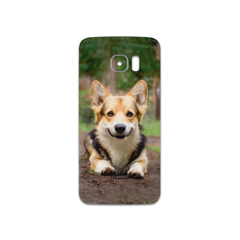 برچسب پوششی ماهوت مدل Dog-2 مناسب برای گوشی موبایل سامسونگ Galaxy S7 Edge