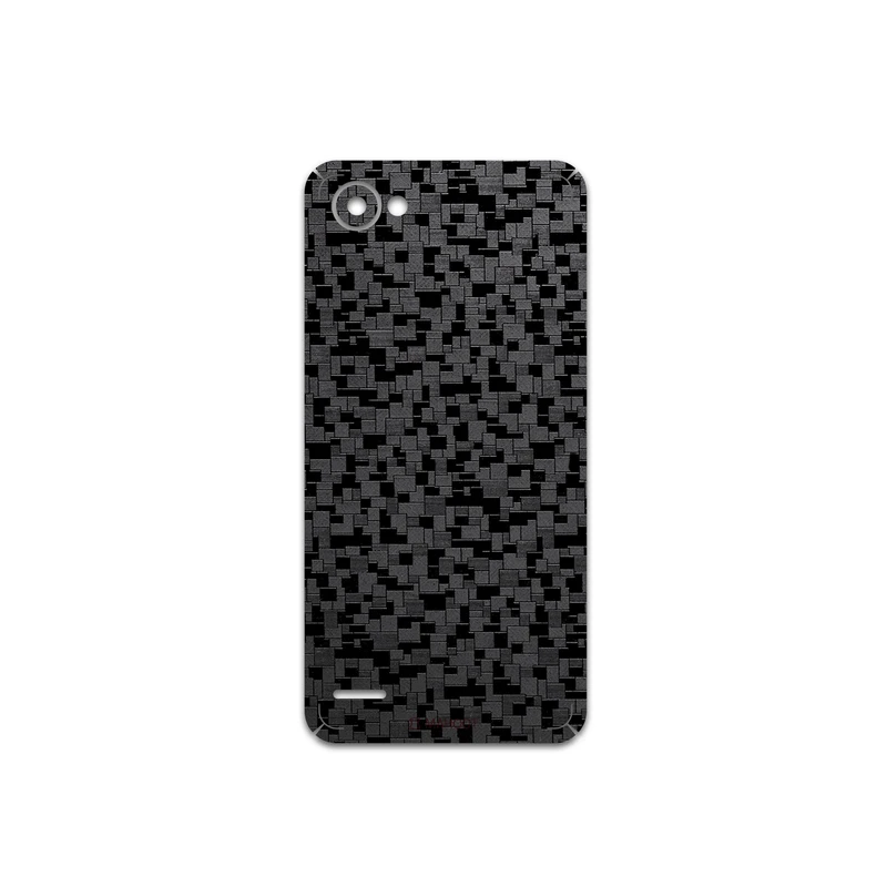 برچسب پوششی ماهوت مدل Black-Silicon مناسب برای گوشی موبایل ال جی Q6