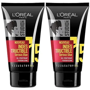 ژل مو لورآل سری Studio Line مدل Indestructible حجم 150 میلی لیتر مجموعه 2 عددی