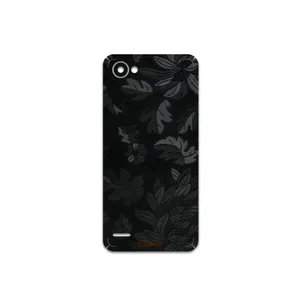MAHOOT Black-Wildflower Cover Sticker for LG Q6
