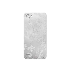 MAHOOT Silver-Wildflower Cover Sticker for LG Q6