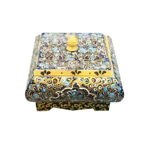 جعبه جواهرات استخوانی طرح تذهیب کد B 222