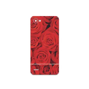 MAHOOT Red-Flower Cover Sticker for LG Q6